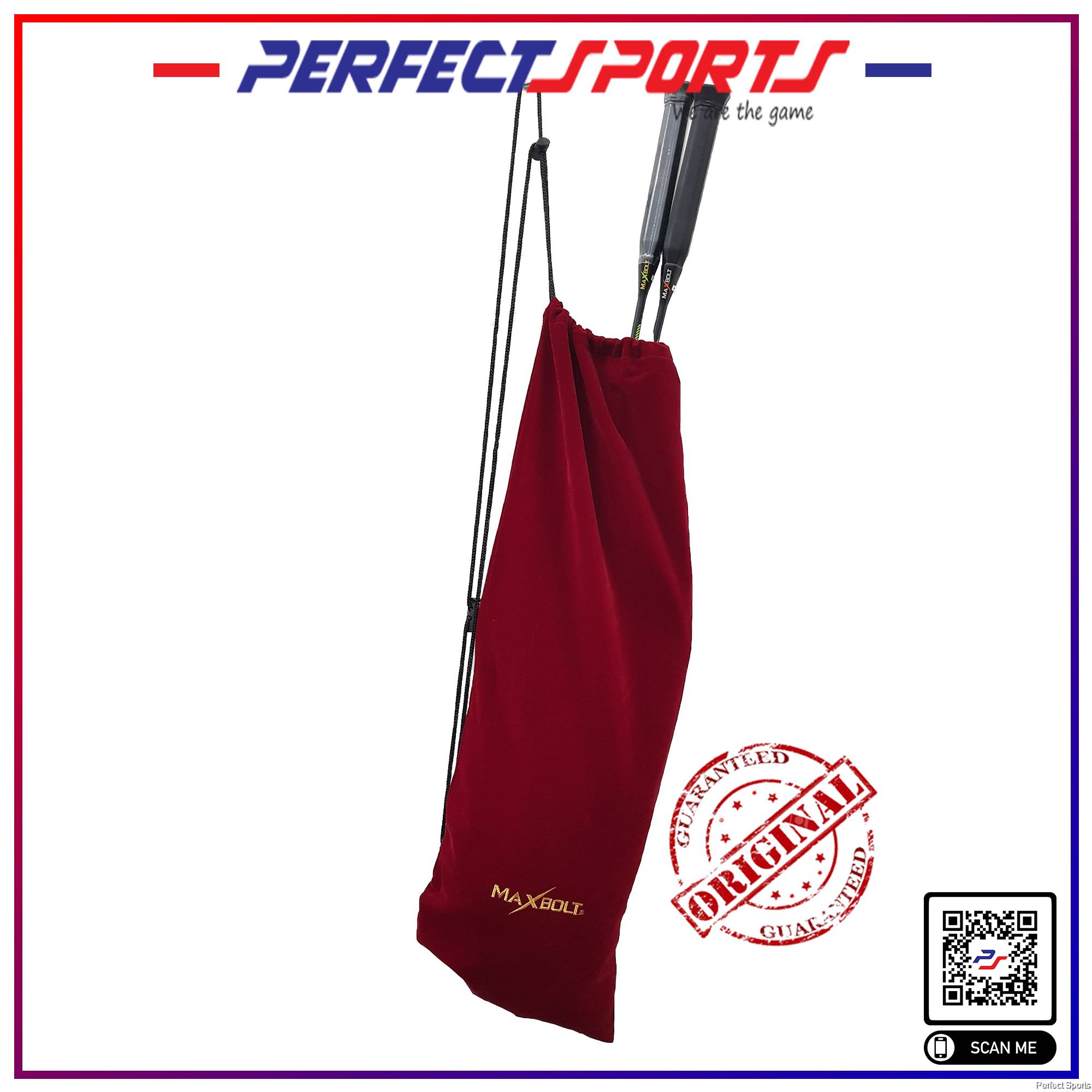 Perfect Sports Maxbolt Badminton Racket Soft Cover Midnight Black