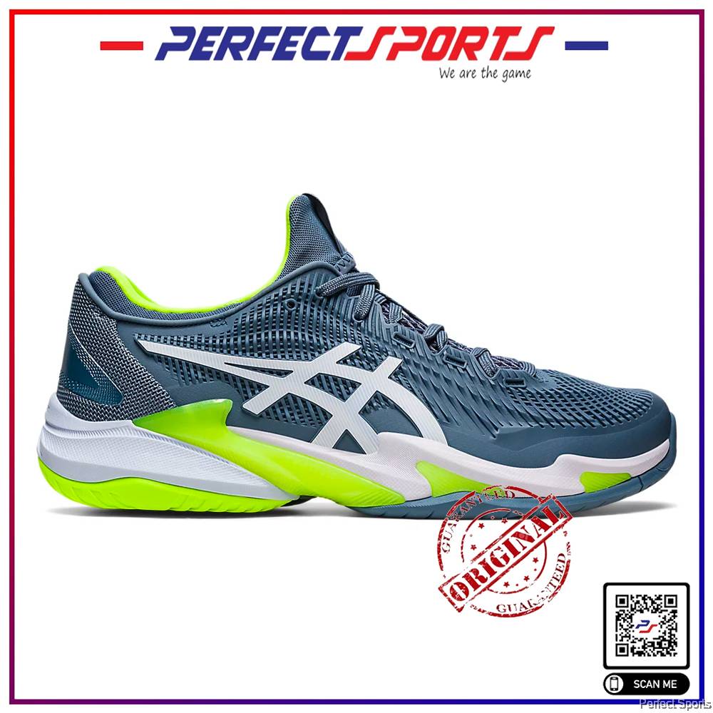 Asics Court FF (Men) Steel Blue/White Tennis Shoe