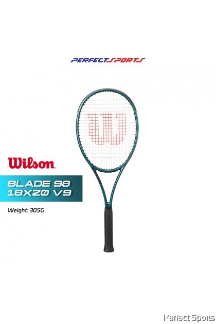 Wilson BLADE 98 V9 305g 18x20 グリップ3/4 [Free String + Grip