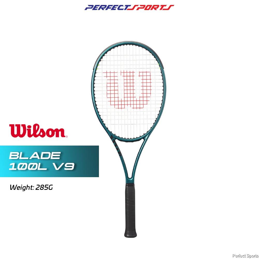 Free String + Grip] WILSON Blade 100L V9 (285G) TENNIS RACKET