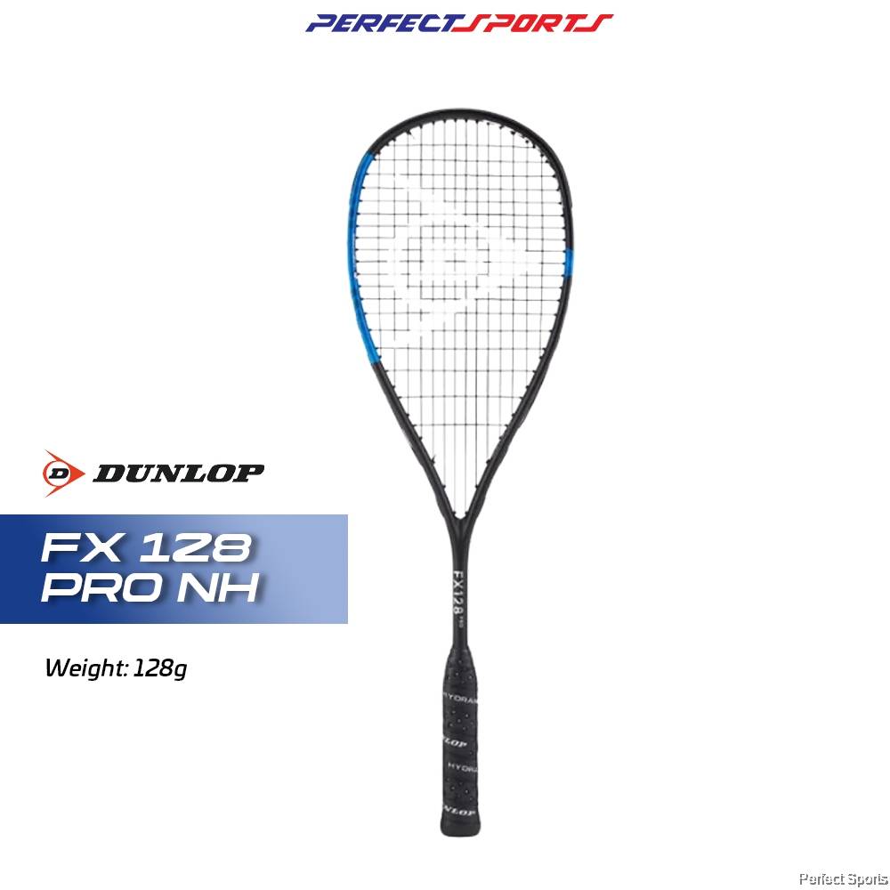 [Free String + Grip] Dunlop FX 128 Pro NH Squash Racket 128G