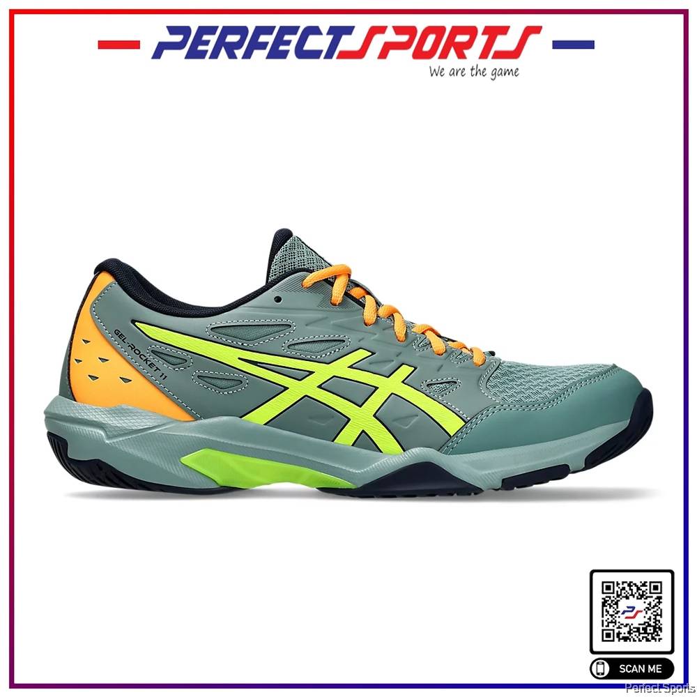 ASICS GEL-ROCKET 11 Mens Volleyball Shoes Celadon/Safety Yellow