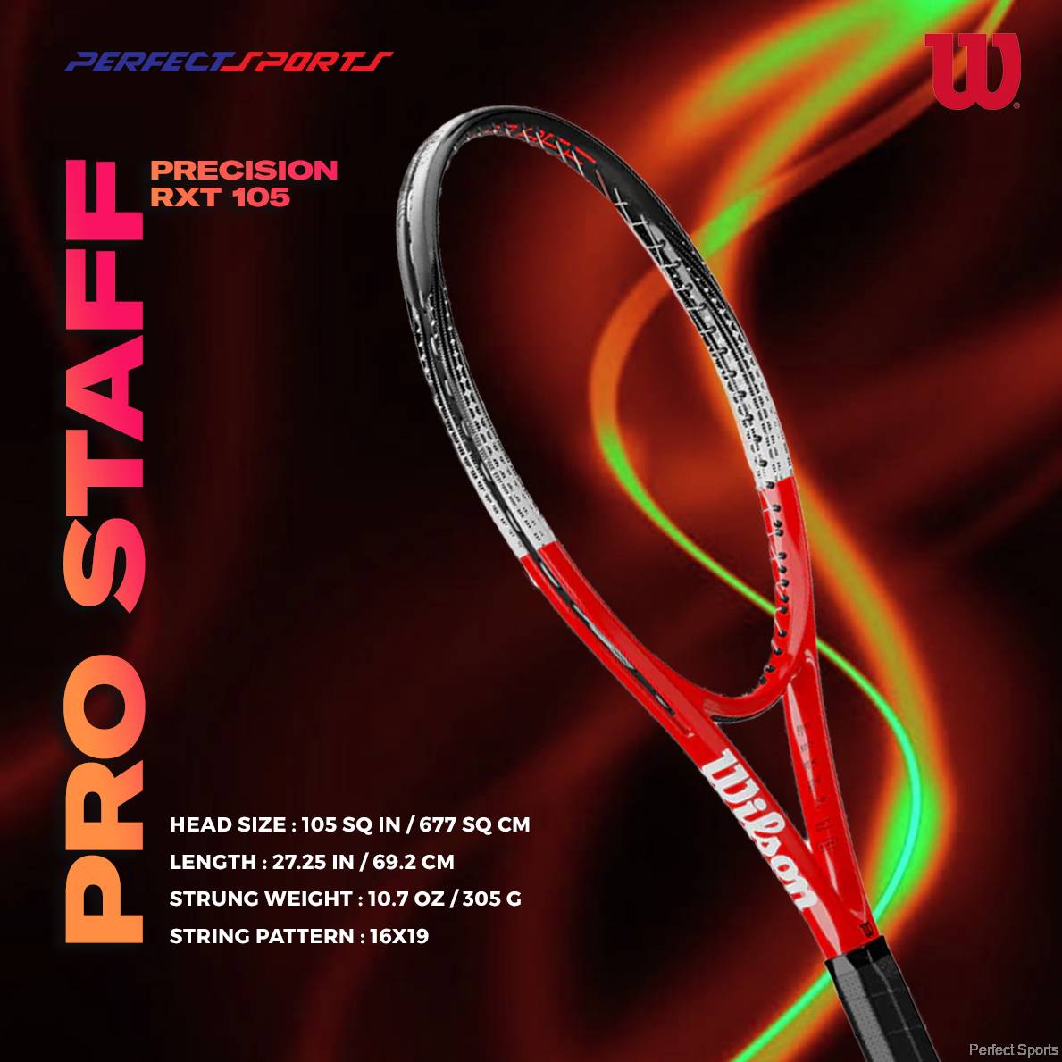 Free String + Grip] Wilson Pro Staff Precision RXT 105 Tennis