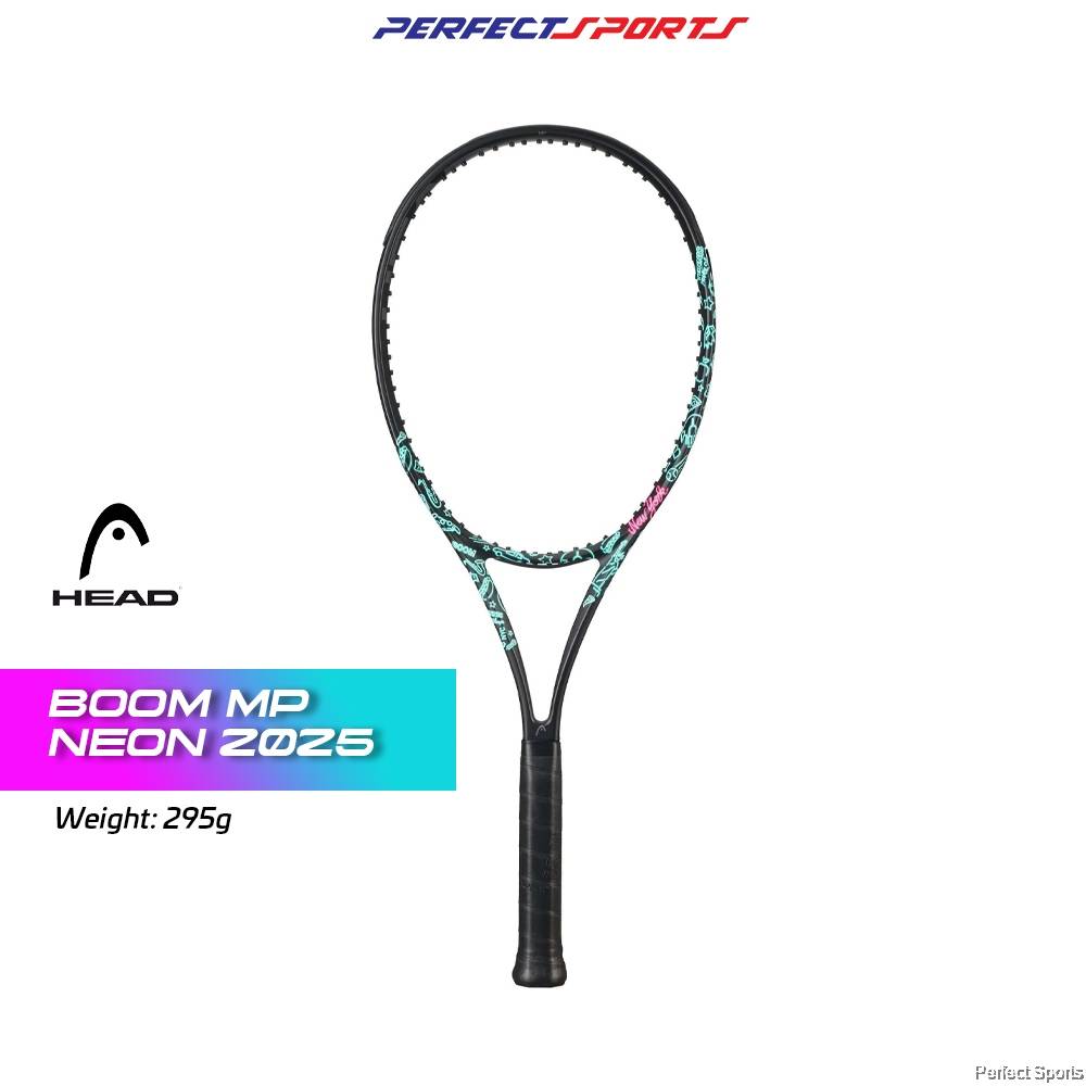Free String + Grip] HEAD Boom MP Neon Tennis Racquet 295g Grip2