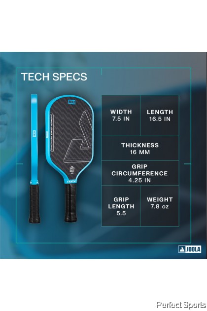 JOOLA Hyperion Double Vision 16mm Pickleball Paddle - Surge Green main image 1