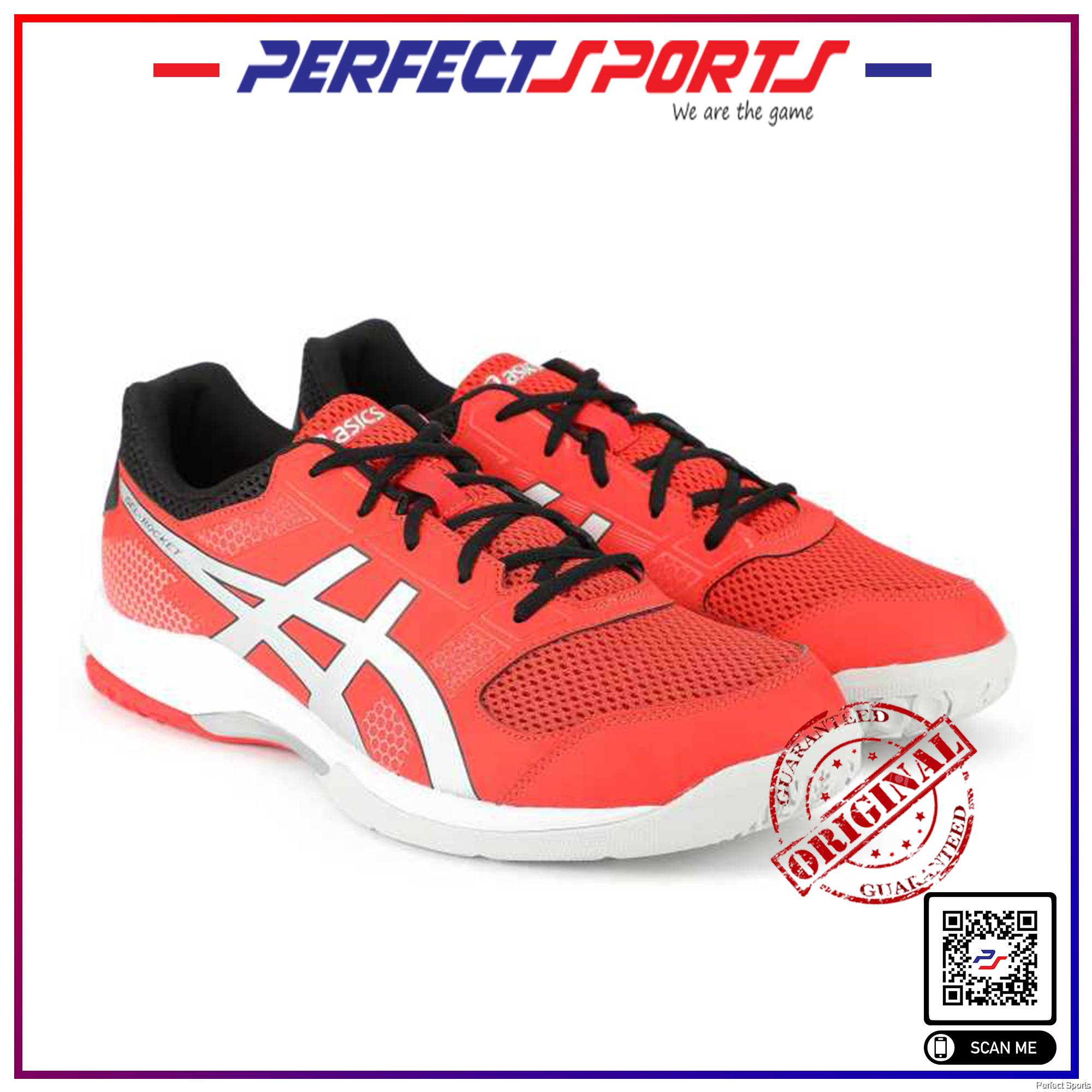 Perfect Sports - Asics Gel Rocket 8 - Fiery Red / Silver [100% Genuine]