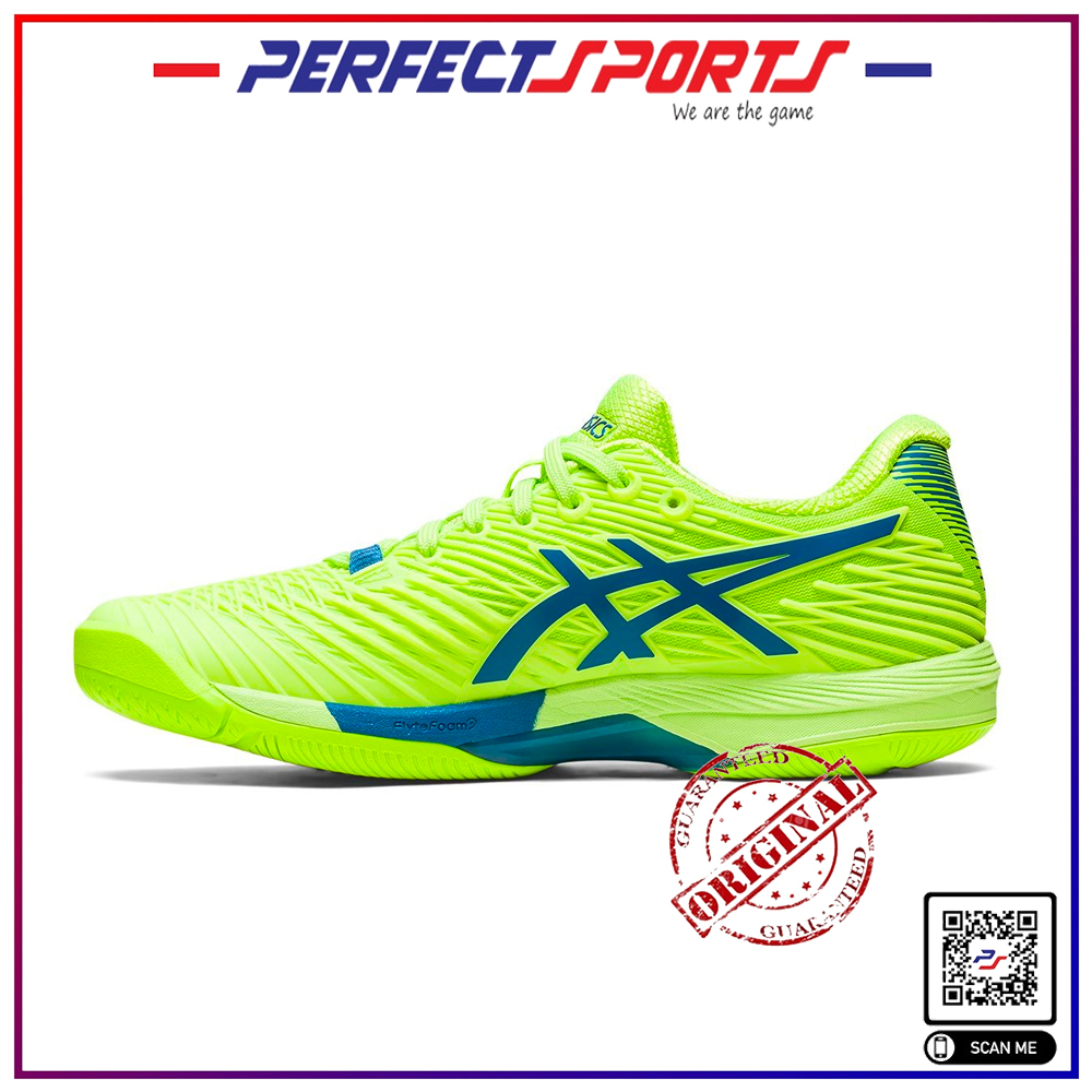 ASICS SOLUTION SPEED FF 2 WMS Hazard Green/Reborn Blue Tennis Shoe