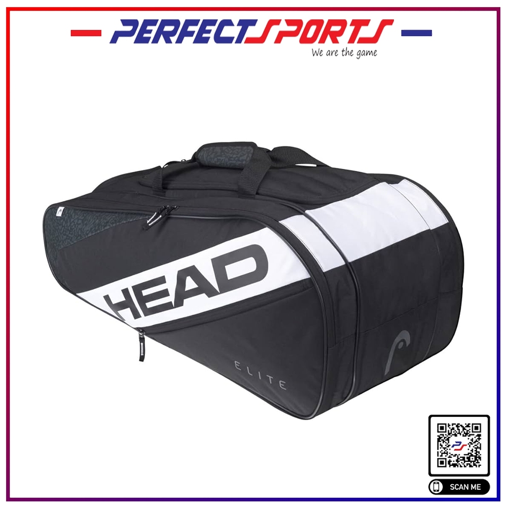 HEAD Elite Allcourt Racket Bag BLACK/WHITE
