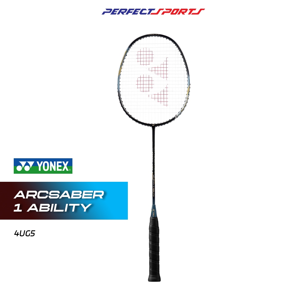 [Free String + Grip] YONEX ARCSABER 1 ABILITY BLACK/GRAY BADMINTON ...